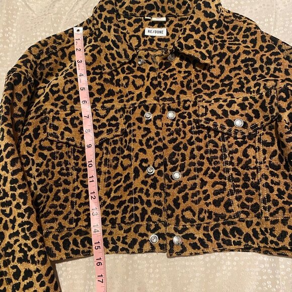 RE/DONE leopard print cropped jacket - Picture 2 of 8